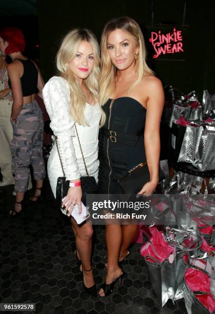 Witney Carson and Becca Tilley and attend NYLON's Annual Young Hollywood Party sponsored by Pinkie Swear at Avenue Los Angeles on May 22, 2018 in...