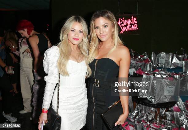 Witney Carson and Becca Tilley and attend NYLON's Annual Young Hollywood Party sponsored by Pinkie Swear at Avenue Los Angeles on May 22, 2018 in...