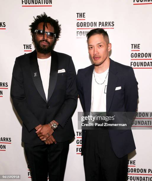 Maxwell Osborne and Dao-yi-Chow attend the 2018 Gordon Parks Foundation Gala at Cipriani 42nd Street on May 22, 2018 in New York City.