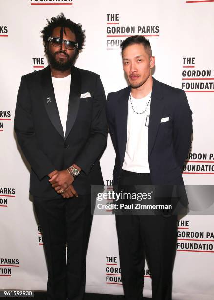 Maxwell Osborne and Dao-yi-Chow attend the 2018 Gordon Parks Foundation Gala at Cipriani 42nd Street on May 22, 2018 in New York City.