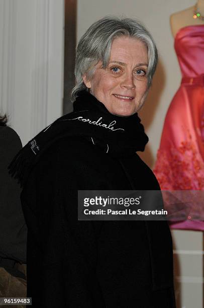 Penelope Fillon attends the Christian Dior Haute-Couture show as part of the Paris Fashion Week Spring/Summer 2010 at Boutique Dior on January 25,...