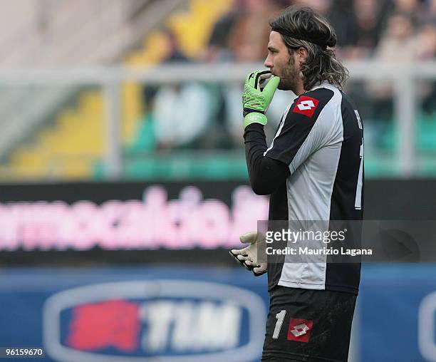 Sebastien Frey of Fiorentina during the Serie A match between Palermo and Fiorentina at Stadio Renzo Barbera on January 24, 2010 in Palermo, Italy.