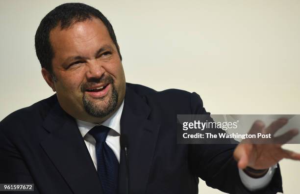 Ben Jealous is one os six of the candidates for the Maryland gubernatorial Democratic nomination who present their political agenda during a forum at...