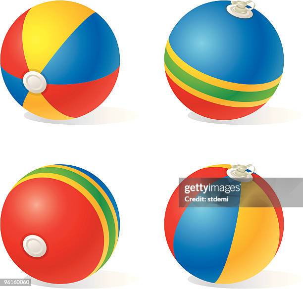 balls - inflatable ball stock illustrations