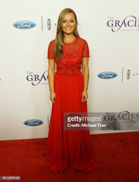 Nicole Lapin arrives to the 43rd Annual Gracie Awards held at the Beverly Wilshire Four Seasons Hotel on May 22, 2018 in Beverly Hills, California.