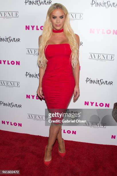 Gigi Gorgeous arrives for NYLON Hosts Annual Young Hollywood Party at Avenue on May 22, 2018 in Los Angeles, California.