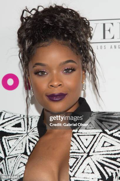 Ajiona Alexus arrives for NYLON Hosts Annual Young Hollywood Party at Avenue on May 22, 2018 in Los Angeles, California.