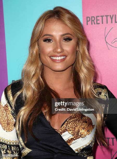 Singer Montana Tucker attends the PrettyLittleThing x Karl Kani event at Nightingale Plaza on May 22, 2018 in Los Angeles, California.