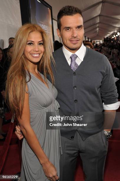 Actor Antonio Sabato Jr. And guest arrive at the premiere of Paramount Pictures' "The Lovely Bones" at Grauman's Chinese Theatre on December 7, 2009...