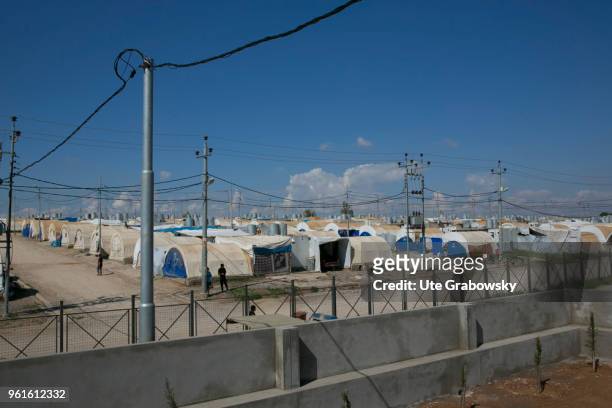 April 23: View of refugee camp Kabarto 2 in District Semeel on April 23, 2018 in DOHUK, IRAQ.
