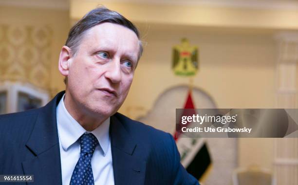 April 22: Portrait of Cyrill Nunn, German Ambassador in Baghdad on April 22, 2018 in MOSUL, IRAQ.