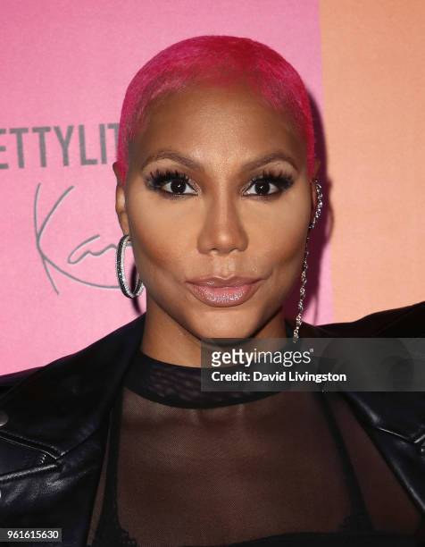 Singer Tamar Braxton attends the PrettyLittleThing x Karl Kani event at Nightingale Plaza on May 22, 2018 in Los Angeles, California.
