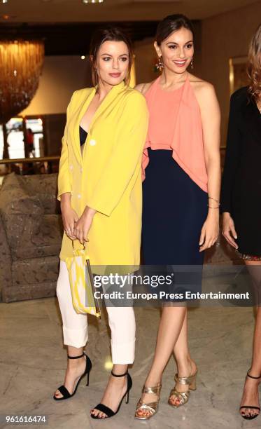 Adriana Torrebejano and Norma Ruiz attend 'El Jardin Del Miguel Angel And Instyle Beauty Night' party at Miguel Angel Hotel on May 22, 2018 in...