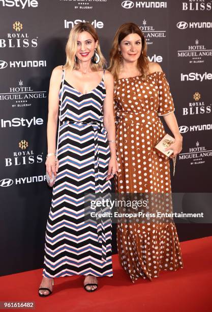 Designer of Dolores Promesas, Miryam Pintado and Alicia Hernandez attend 'El Jardin Del Miguel Angel And Instyle Beauty Night' party at Miguel Angel...