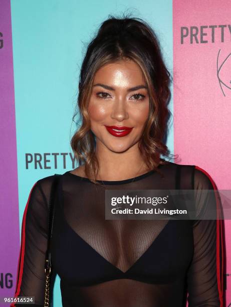 Model Arianny Celeste attends the PrettyLittleThing x Karl Kani event at Nightingale Plaza on May 22, 2018 in Los Angeles, California.