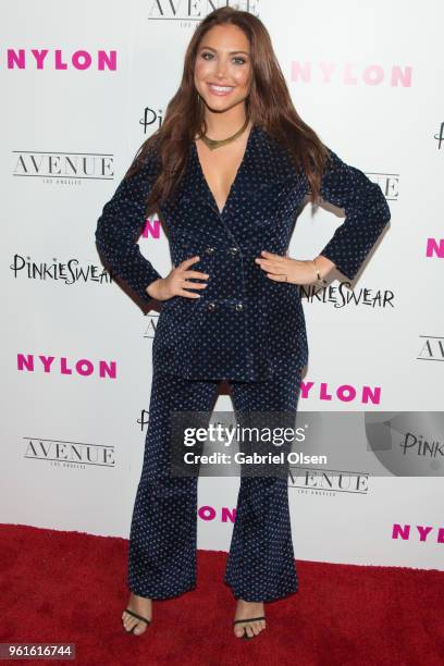 Cassie Scerbo arrives for NYLON Hosts Annual Young Hollywood Party at Avenue on May 22, 2018 in Los Angeles, California.