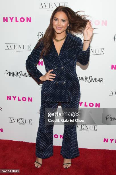 Cassie Scerbo arrives for NYLON Hosts Annual Young Hollywood Party at Avenue on May 22, 2018 in Los Angeles, California.