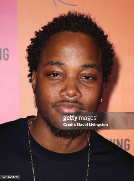 Actor Leon Thomas III attends the PrettyLittleThing x Karl Kani event at Nightingale Plaza on May 22, 2018 in Los Angeles, California.