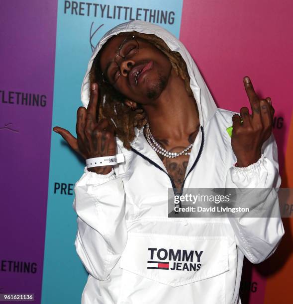 Rapper Lil Twist attends the PrettyLittleThing x Karl Kani event at Nightingale Plaza on May 22, 2018 in Los Angeles, California.