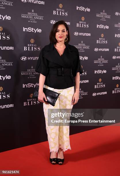 Rocio Munoz Cobo attends 'El Jardin Del Miguel Angel And Instyle Beauty Night' party at Miguel Angel Hotel on May 22, 2018 in Madrid, Spain.