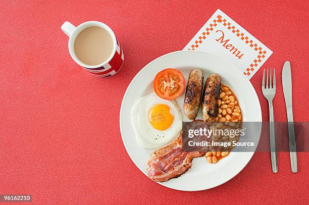 english breakfast - english breakfast stock-fotos und bilder