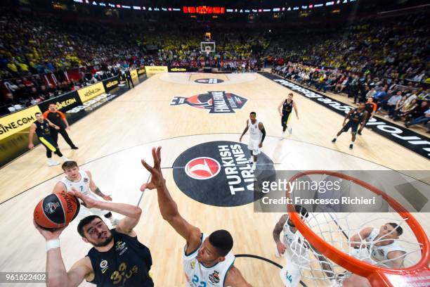 Nikola Kalinic, #33 of Fenerbahce Dogus Istanbul in action during the 2018 Turkish Airlines EuroLeague F4 Championship Game between Real Madrid v...