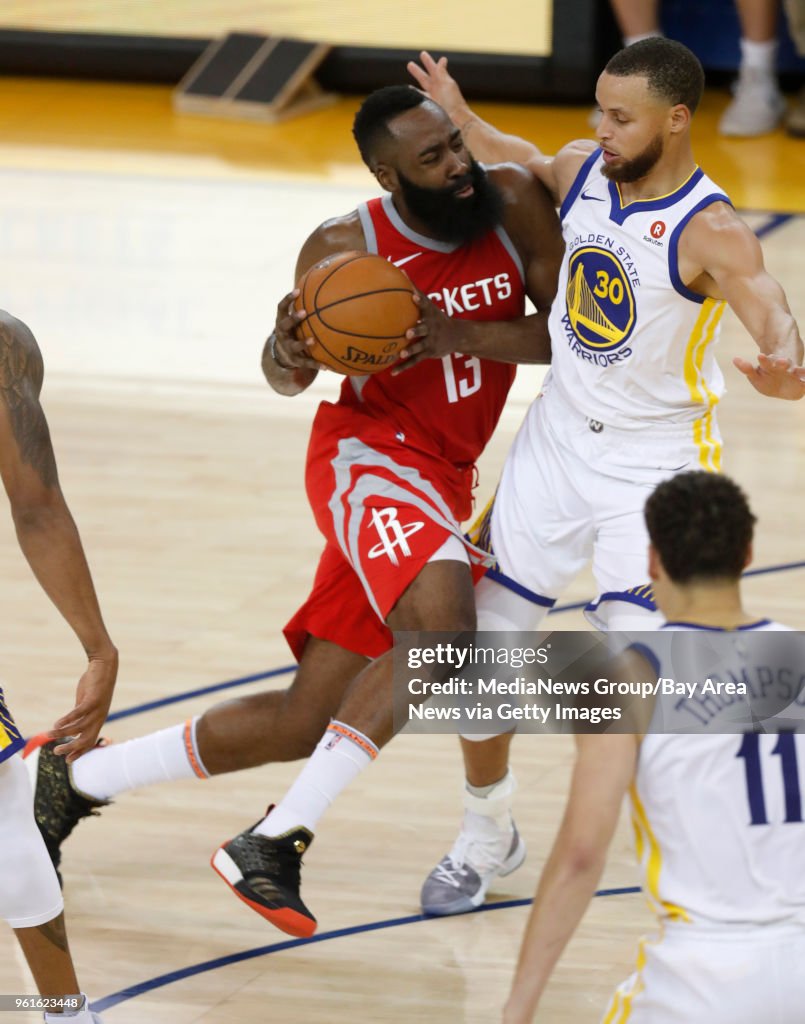 Houston Rockets James Harden Dribbles Against Golden State Warriors... News Photo - Getty Images