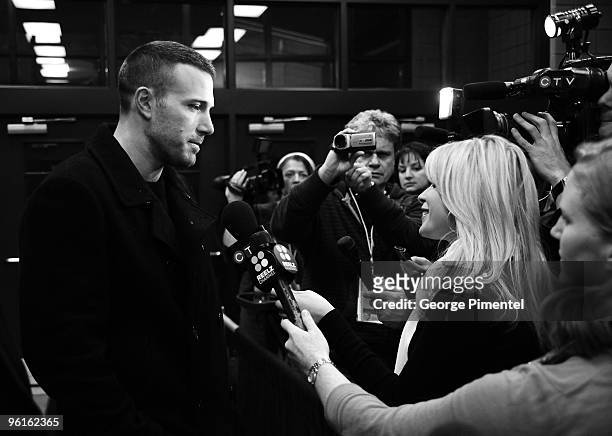 Actor Ben Affleck attends "The Company Men" premiere during the 2010 Sundance Film Festival at Eccles Center Theatre on January 22, 2010 in Park...