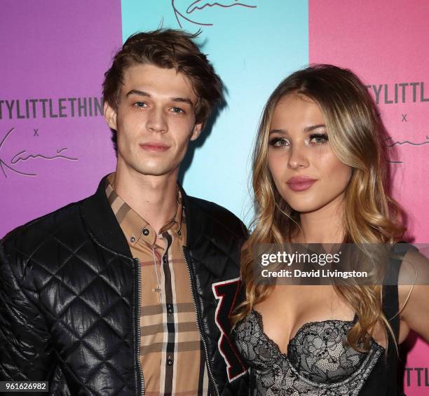 Actors Colin Ford and Jasper Polish attend the PrettyLittleThing x Karl Kani event at Nightingale Plaza on May 22, 2018 in Los Angeles, California.