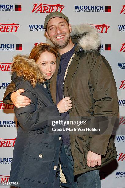 Actors Zoe Kazan and Tony Hale attend the Variety Studio at Sundance Day 2 on January 23, 2010 in Park City, Utah.