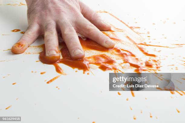 man's bloody hand - criminal offense stock pictures, royalty-free photos & images