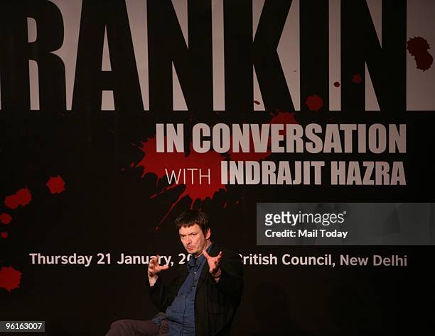 Crime Fiction writer Ian Rankin at the British Council during a chat on his books.