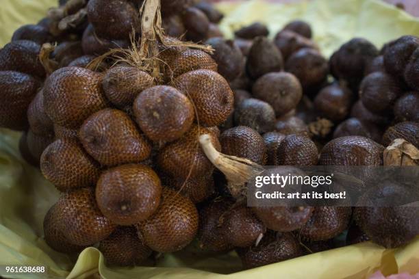 snake fruits - kota bharu stock pictures, royalty-free photos & images