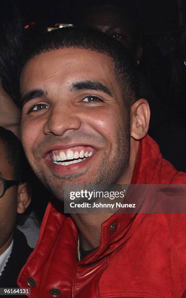 Drake attends DJ Clue's birthday party at M2 Ultra Lounge on January 21, 2010 in New York City.