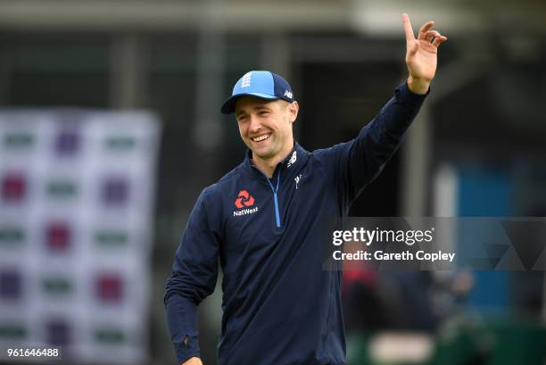 Chris Woakes of England during a nets session at Lord's Cricket Ground on May 23, 2018 in London, England.