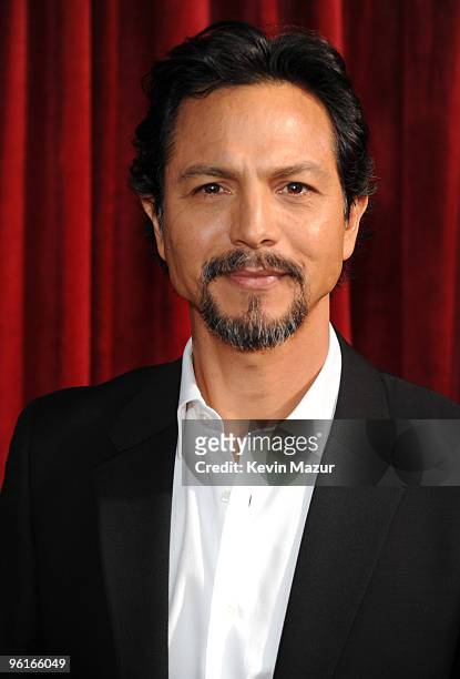 Benjamin Bratt arrives to the TNT/TBS broadcast of the 16th Annual Screen Actors Guild Awards held at the Shrine Auditorium on January 23, 2010 in...