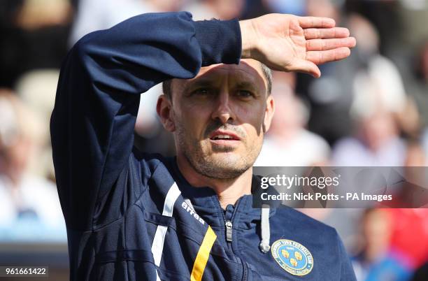 Shrewsbury Town manager Paul Hurst