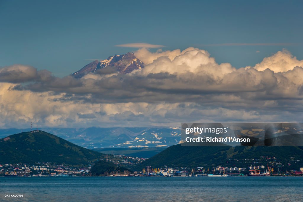 Petropavlovsk-Kamchatsky on Avacha Bay & Koryaksky volcano