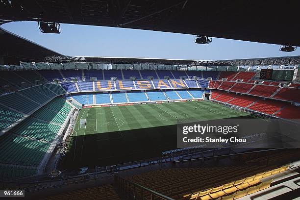 General view of the Ulsan Munsu Football Stadium in Ulsan, Korea, one of the venues for the 2002 World Cup. \ Mandatory Credit: Stanley Chou /Allsport