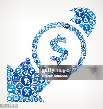降低美元利率貨幣藍色圖示模式背景 降低美元利率貨幣藍色圖示模式背景