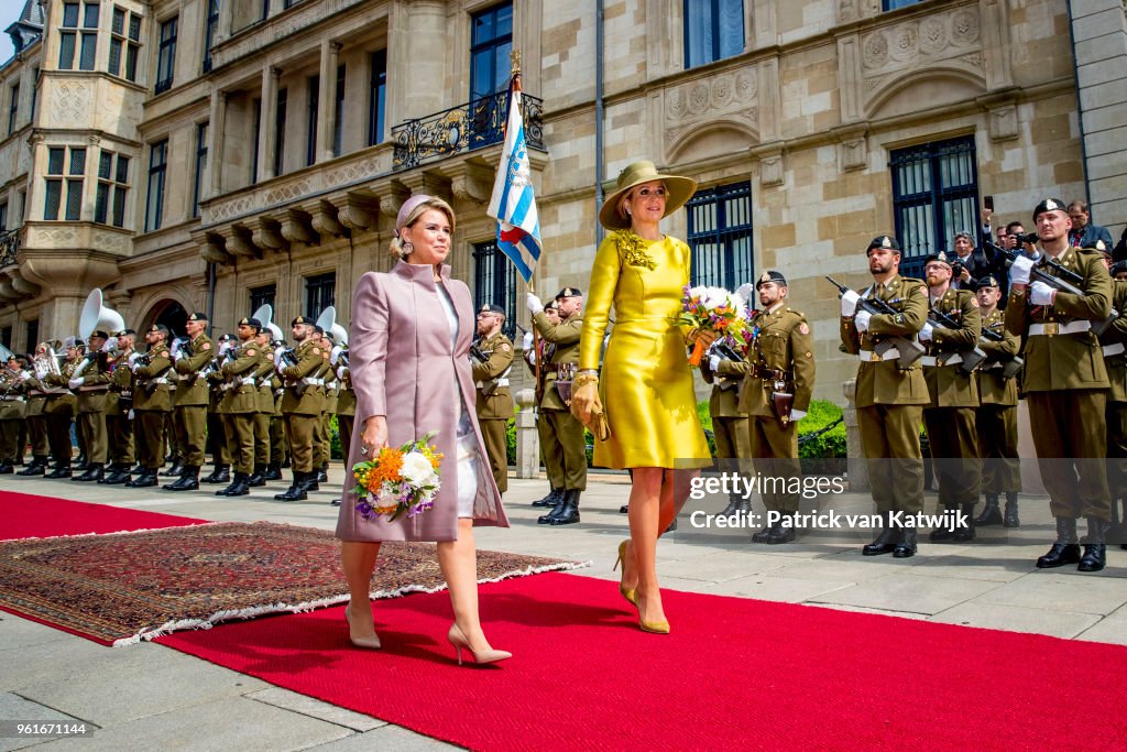 King And Queen Of The Netherlands Visit Luxembourg : Day One