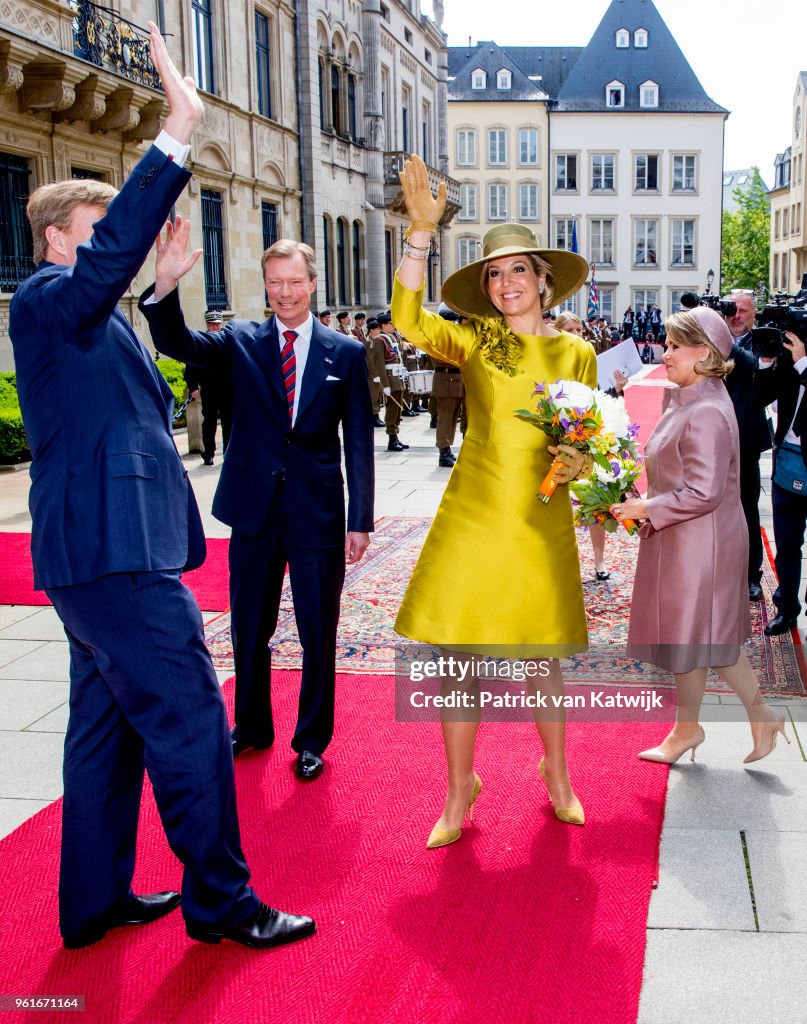 King And Queen Of The Netherlands Visit Luxembourg : Day One