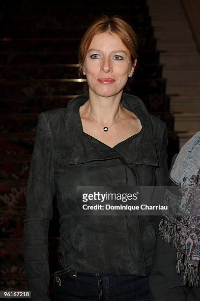 Karin Viard attends Etam Spring/Summer 2010 Collection Launch by Natalia Vodianova at Hotel Ritz on January 25, 2010 in Paris, France.