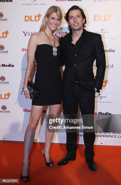 Natascha Gruen and Quirin Berg arrive for the DLD Starnight at Haus der Kunst on January 25, 2010 in Munich, Germany.