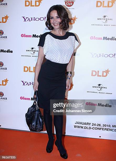 Gitta Saxx arrives for the DLD Starnight at Haus der Kunst on January 25, 2010 in Munich, Germany.