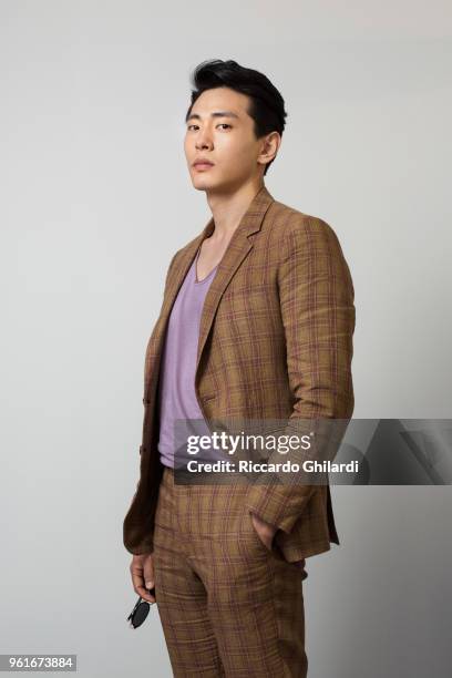 Actor Teo Yoo is photographed on May 11, 2018 in Cannes, France. .