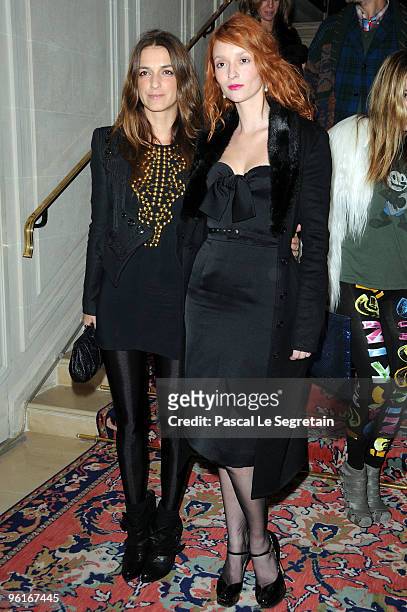 Joanna Preiss and Audrey Marnay attends Etam Spring/Summer 2010 Collection Launch by Natalia Vodianova at Hotel Ritz on January 25, 2010 in Paris,...