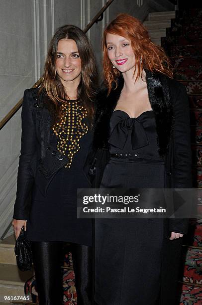 Joanna Preiss and Audrey Marnay attends Etam Spring/Summer 2010 Collection Launch by Natalia Vodianova at Hotel Ritz on January 25, 2010 in Paris,...