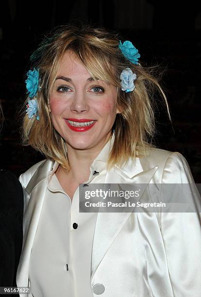 Julie Depardieu attends Etam Spring/Summer 2010 Collection Launch by Natalia Vodianova at Hotel Ritz on January 25, 2010 in Paris, France.