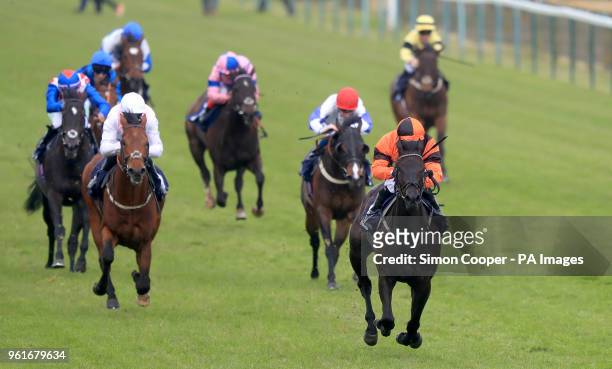 Lalania ridden by Silvestre De Sousa goes on to win The Vauxhall Holiday Park Of Great Yarmouth Median Auction Maiden Stakes at Yarmouth Racecourse.